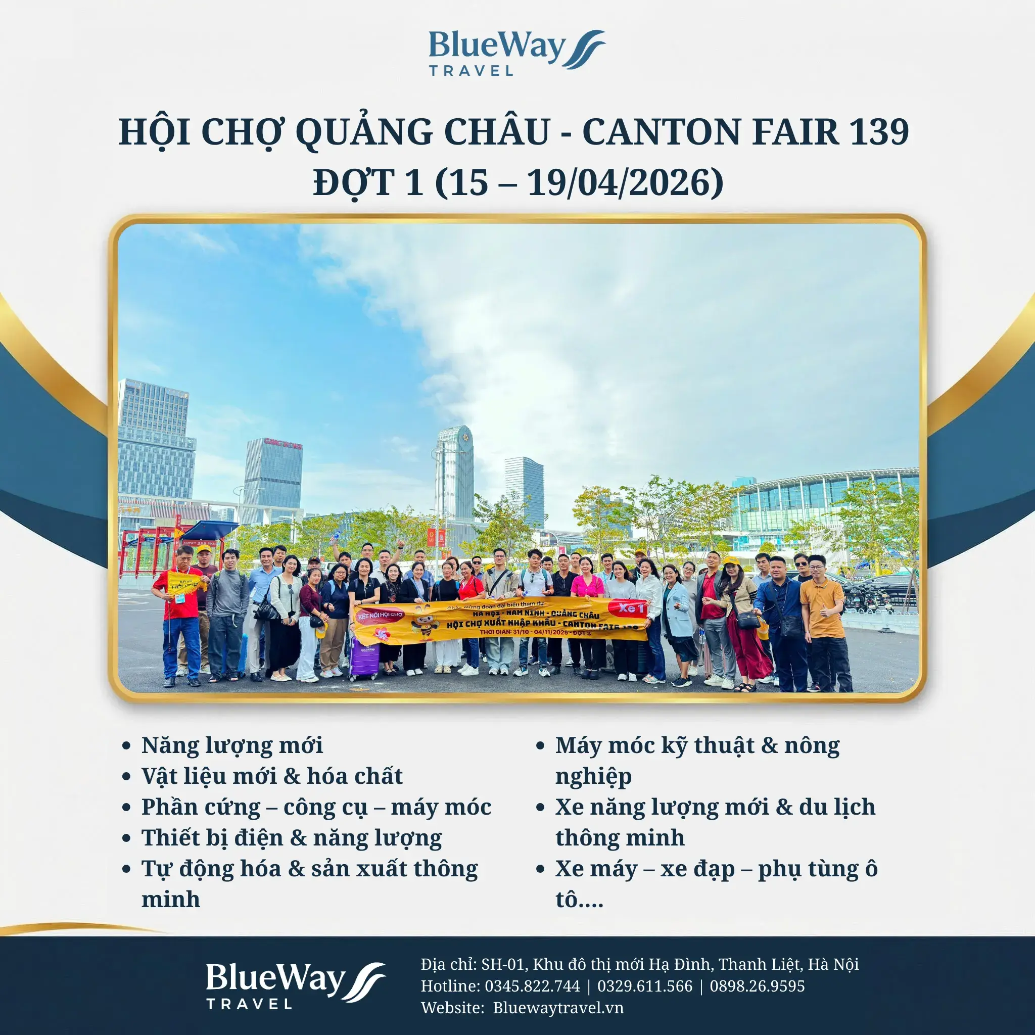 Danh Sách Ngành Hàng Chi Tiết Hội Chợ Canton Fair 139 Tại Quảng Châu 2026