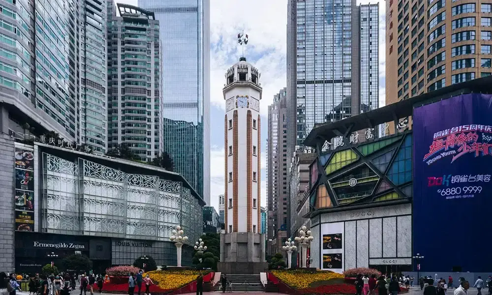 Phố tưởng niệm Bia Giải Phóng – Biểu tượng sôi động giữa lòng Trùng Khánh | Blueway Travel